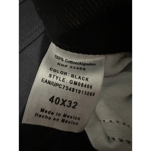 George Men’s Black Jeans Regular Fit Straight Leg 40x30 Cotton Classic 5-Pocket - Picture 3 of 8